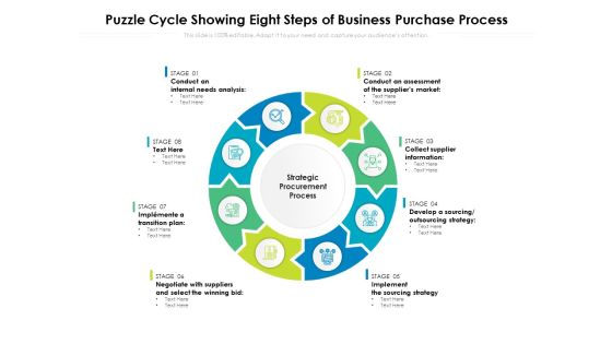 Puzzle Cycle Showing Eight Steps Of Business Purchase Process Ppt PowerPoint Presentation Slide PDF Puzzle Cycle Showing Eight Steps Of Business Purchase Process Ppt PowerPoint Presentation Slide PDF