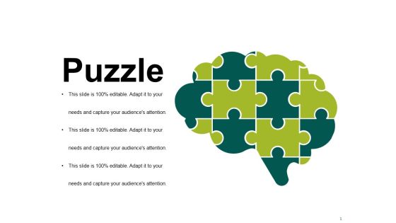 Puzzle Ppt PowerPoint Presentation Portfolio Template