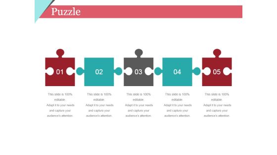 Puzzle Ppt PowerPoint Presentation Summary Design Templates