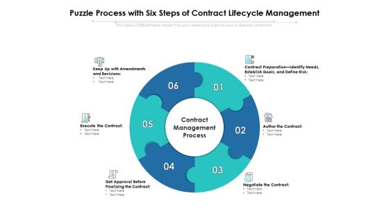Puzzle Process With Six Steps Of Contract Lifecycle Management Ppt PowerPoint Presentation Summary Templates PDF Puzzle Process With Six Steps Of Contract Lifecycle Management Ppt PowerPoint Presentation Summary Templates PDF