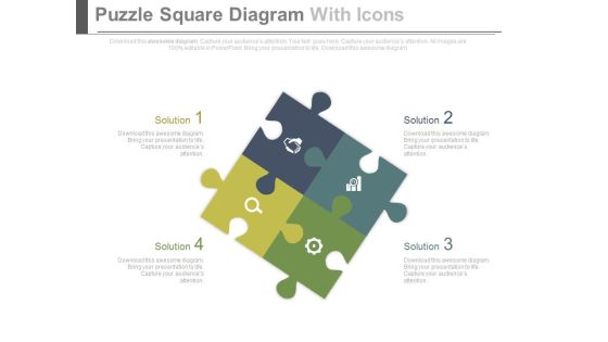 Puzzle Square Diagram With Icons Powerpoint Slides Puzzle Square Diagram With Icons Powerpoint Slides