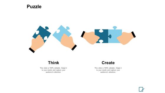 Puzzle Think Create Ppt PowerPoint Presentation File Graphics Pictures