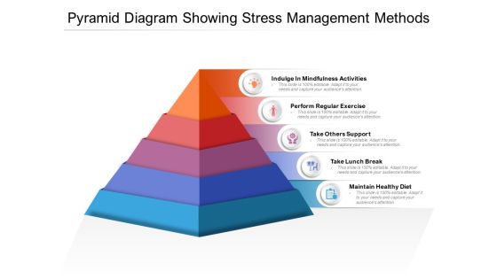 Pyramid Diagram Showing Stress Management Methods Ppt PowerPoint Presentation Gallery Show PDF Pyramid Diagram Showing Stress Management Methods Ppt PowerPoint Presentation Gallery Show PDF