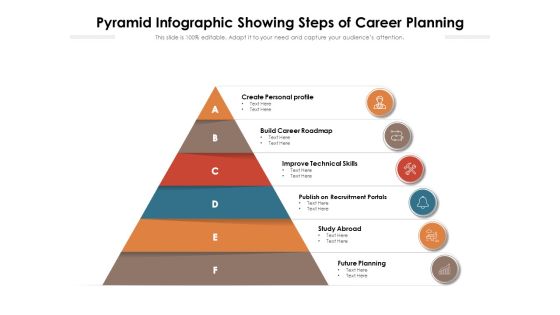 Pyramid Infographic Showing Steps Of Career Planning Ppt PowerPoint Presentation File Objects PDF