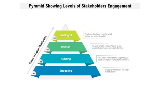 Pyramid Showing Levels Of Stakeholders Engagement Ppt PowerPoint Presentation Portfolio Outline Pyramid Showing Levels Of Stakeholders Engagement Ppt PowerPoint Presentation Portfolio Outline