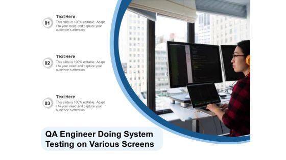 QA Engineer Doing System Testing On Various Screens Ppt PowerPoint Presentation Slides Microsoft PDF QA Engineer Doing System Testing On Various Screens Ppt PowerPoint Presentation Slides Microsoft PDF