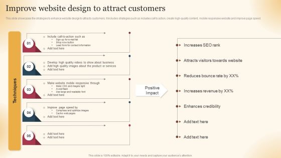 Qualified Traffic Generation Through Search Engines Improve Website Design To Attract Customers Inspiration PDF Qualified Traffic Generation Through Search Engines Improve Website Design To Attract Customers Inspiration PDF
