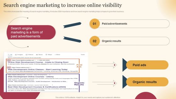 Qualified Traffic Generation Through Search Engines Search Engine Marketing To Increase Online Visibility Elements PDF Qualified Traffic Generation Through Search Engines Search Engine Marketing To Increase Online Visibility Elements PDF