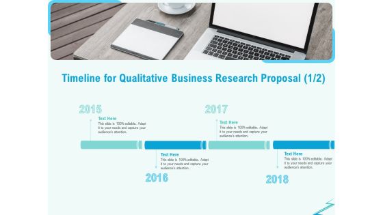 Qualitative Market Research Study Timeline For Qualitative Business Research Proposal Structure PDF