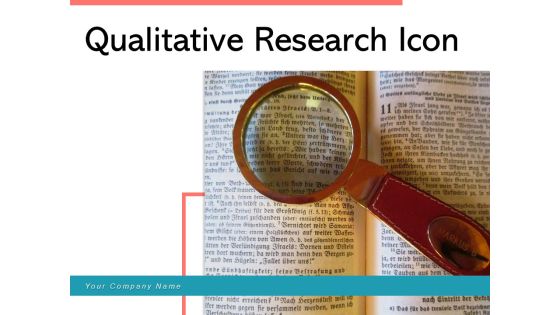 Qualitative Research Icon Financial Portfolio Dollar Sign Human Dna System Ppt PowerPoint Presentation Complete Deck