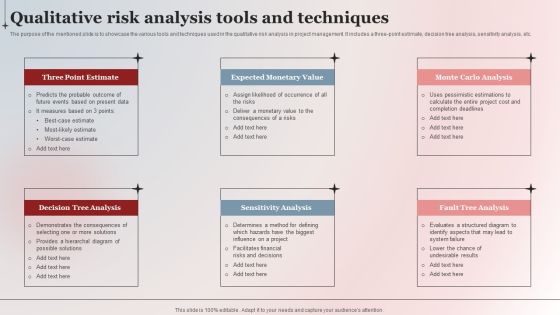 Qualitative Risk Analysis Tools And Techniques Clipart PDF Qualitative Risk Analysis Tools And Techniques Clipart PDF
