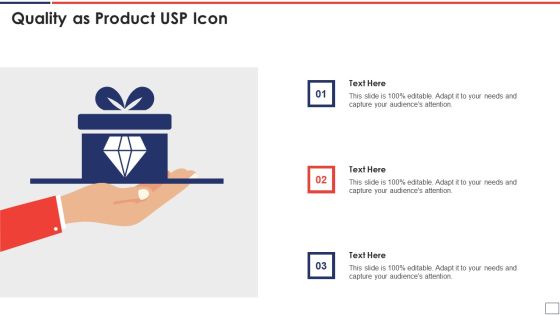 Quality As Product USP Icon Sample PDF
