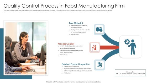 Quality Control Process In Food Manufacturing Firm Background PDF Quality Control Process In Food Manufacturing Firm Background PDF