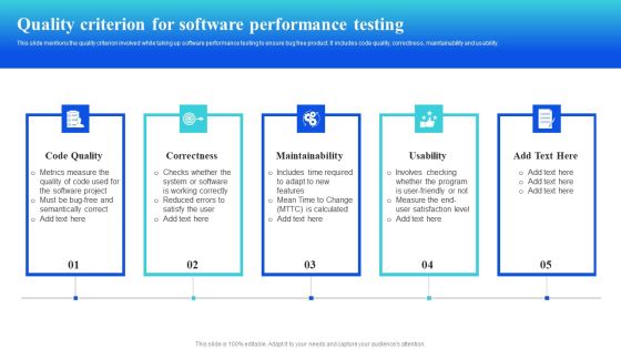 Quality Criterion For Software Performance Testing Slides PDF Quality Criterion For Software Performance Testing Slides PDF