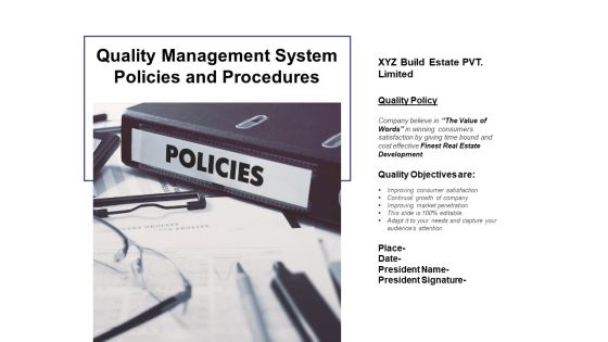 Quality Management System Policies And Procedures Ppt PowerPoint Presentation Infographics Graphics Download Quality Management System Policies And Procedures Ppt PowerPoint Presentation Infographics Graphics Download