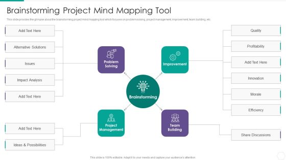 Quantitative Risk Assessment Brainstorming Project Mind Mapping Tool Brochure PDF Quantitative Risk Assessment Brainstorming Project Mind Mapping Tool Brochure PDF