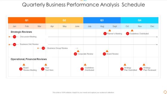 Quarterly Business Performance Analysis Schedule Mockup PDF Quarterly Business Performance Analysis Schedule Mockup PDF