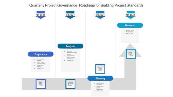 Quarterly Project Governance Roadmap For Building Project Standards Designs Quarterly Project Governance Roadmap For Building Project Standards Designs