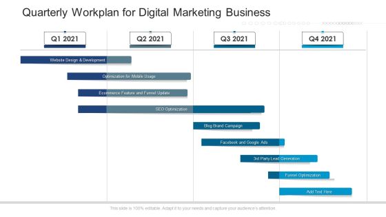 Quarterly Workplan For Digital Marketing Business Structure Quarterly Workplan For Digital Marketing Business Structure