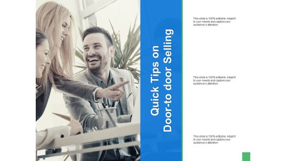 Quick Tips On Door To Door Selling Ppt PowerPoint Presentation Styles Brochure Quick Tips On Door To Door Selling Ppt PowerPoint Presentation Styles Brochure