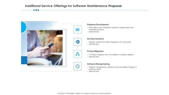 RFP Software Maintenance Support Additional Service Offerings For Software Maintenance Proposal Structure PDF RFP Software Maintenance Support Additional Service Offerings For Software Maintenance Proposal Structure PDF