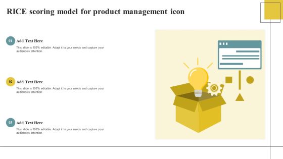 RICE Scoring Model For Product Management Icon Infographics PDF RICE Scoring Model For Product Management Icon Infographics PDF