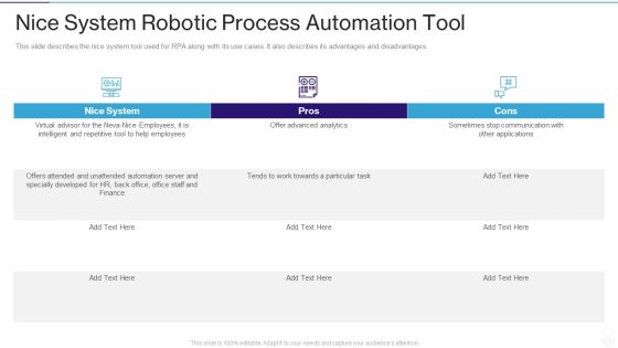 RPA IT Nice System Robotic Process Automation Tool Ppt Designs Download PDF RPA IT Nice System Robotic Process Automation Tool Ppt Designs Download PDF