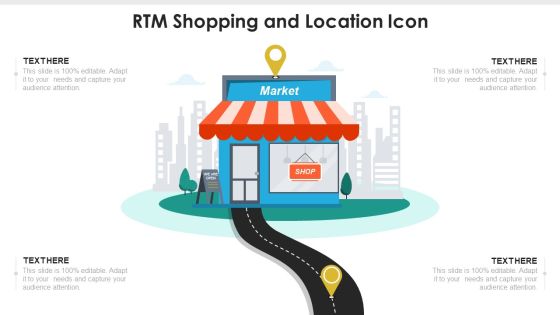 RTM Shopping And Location Icon Background PDF