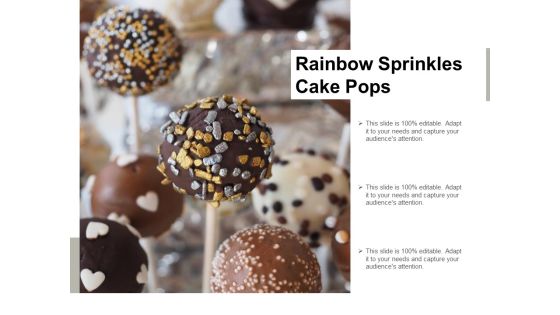 Rainbow Sprinkles Cake Pops Ppt PowerPoint Presentation Model Visual Aids Rainbow Sprinkles Cake Pops Ppt PowerPoint Presentation Model Visual Aids