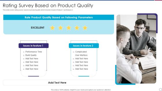 Rating Survey Based On Product Quality Infographics PDF