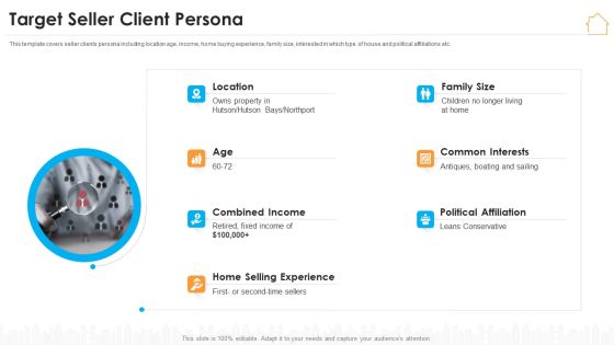 Real Estate Marketing Strategy Vendors Target Seller Client Persona Microsoft PDF