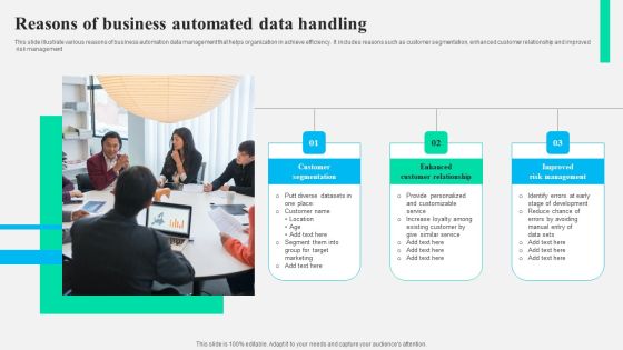 Reasons Of Business Automated Data Handling Background PDF Reasons Of Business Automated Data Handling Background PDF
