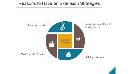 Reasons To Have An Extension Strategies Ppt PowerPoint Presentation Designs Download