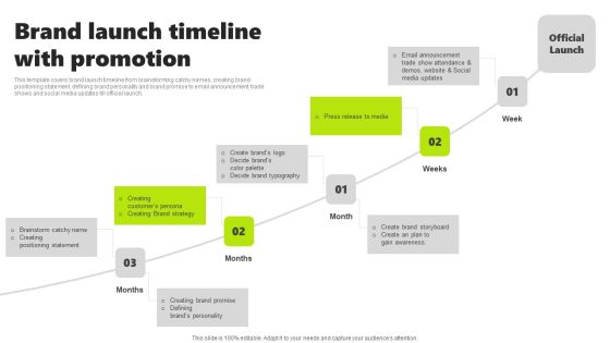 Rebrand Kick Off Plan Brand Launch Timeline With Promotion Portrait PDF Rebrand Kick Off Plan Brand Launch Timeline With Promotion Portrait PDF