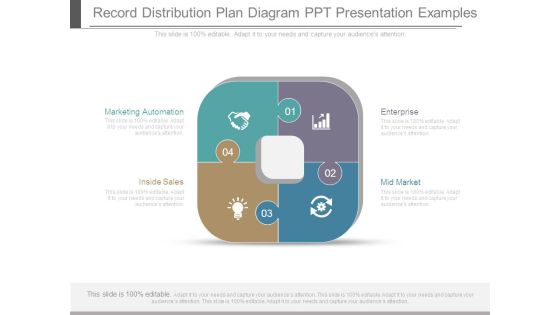 Record Distribution Plan Diagram Ppt Presentation Examples