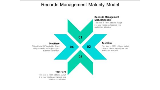 Records Management Maturity Model Ppt PowerPoint Presentation Summary Design Inspiration Cpb
