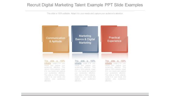 Recruit Digital Marketing Talent Example Ppt Slide Examples Recruit Digital Marketing Talent Example Ppt Slide Examples