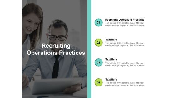 Recruiting Operations Practices Ppt PowerPoint Presentation Pictures Outline Cpb Recruiting Operations Practices Ppt PowerPoint Presentation Pictures Outline Cpb