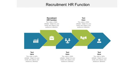 Recruitment HR Function Ppt PowerPoint Presentation Model Information Cpb Pdf