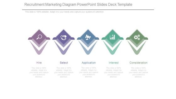 Recruitment Marketing Diagram Powerpoint Slides Deck Template