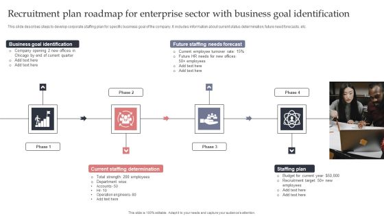 Recruitment Plan Roadmap For Enterprise Sector With Business Goal Identification Sample PDF Recruitment Plan Roadmap For Enterprise Sector With Business Goal Identification Sample PDF