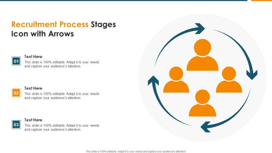 Recruitment Process Stages Icon With Arrows Structure PDF Recruitment Process Stages Icon With Arrows Structure PDF