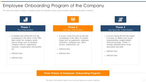 Recruitment Training Enhance Candidate Hiring Process Employee Onboarding Program Of The Company Diagrams PDF