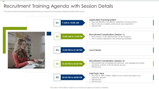 Recruitment Training Program For Workforce Recruitment Training Agenda With Session Details Download PDF Recruitment Training Program For Workforce Recruitment Training Agenda With Session Details Download PDF