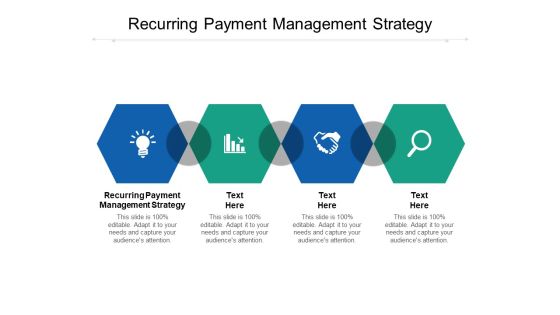 Recurring Payment Management Strategy Ppt PowerPoint Presentation Portfolio Demonstration Cpb