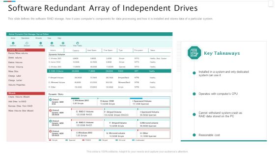 Redundant Array Of Independent Disks Storage IT Software Redundant Array Of Independent Drives Inspiration PDF Redundant Array Of Independent Disks Storage IT Software Redundant Array Of Independent Drives Inspiration PDF