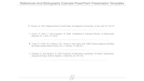 References And Bibliography Example Powerpoint Presentation Templates References And Bibliography Example Powerpoint Presentation Templates