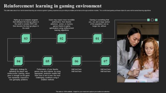 Reinforcement Learning In Gaming Environment Ppt Show Graphics Pictures PDF