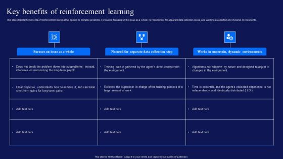 Reinforcement Learning Techniques And Applications Key Benefits Of Reinforcement Learning Template PDF Reinforcement Learning Techniques And Applications Key Benefits Of Reinforcement Learning Template PDF