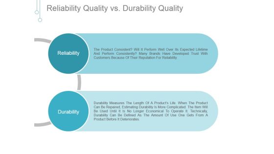 Reliability Quality Vs Durability Quality Ppt PowerPoint Presentation Inspiration Reliability Quality Vs Durability Quality Ppt PowerPoint Presentation Inspiration